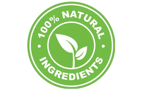 100% natural ingredients